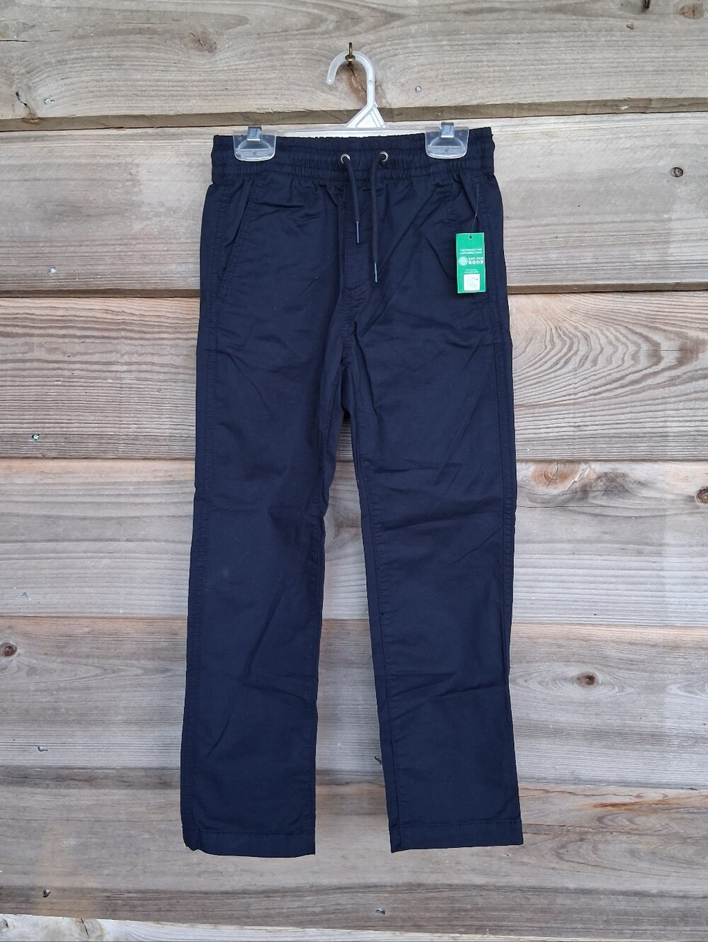 Nwt Gap Kids navy blue stretch twill pull-on pants.